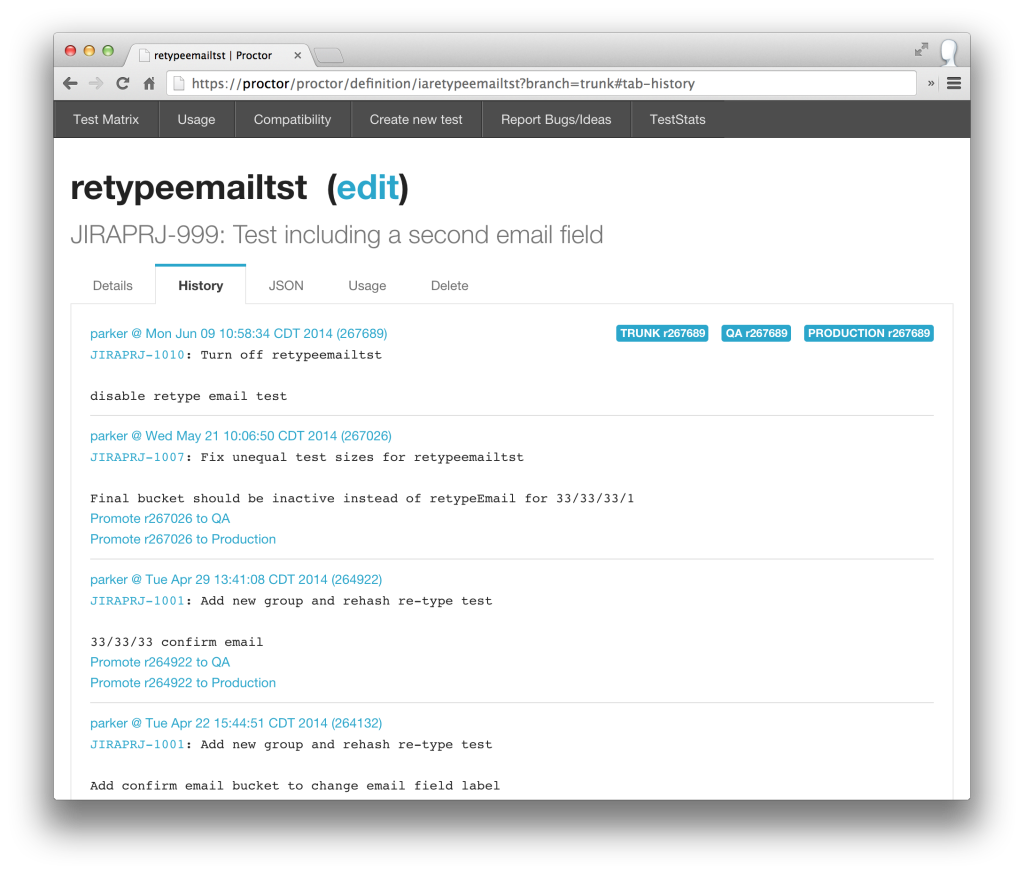 proctorwebapp-history