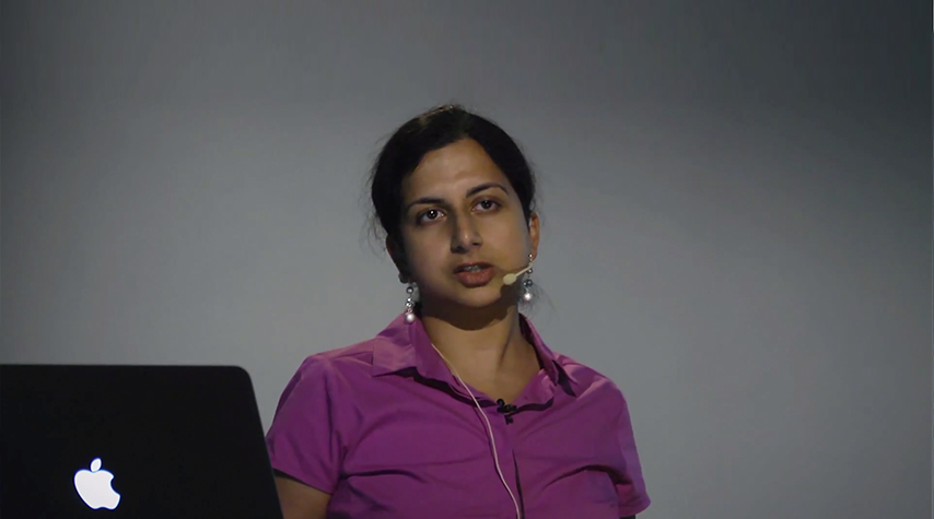 Preetha Appan giving talk